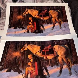 Arnold Friberg print. The prayer at Valley Forge